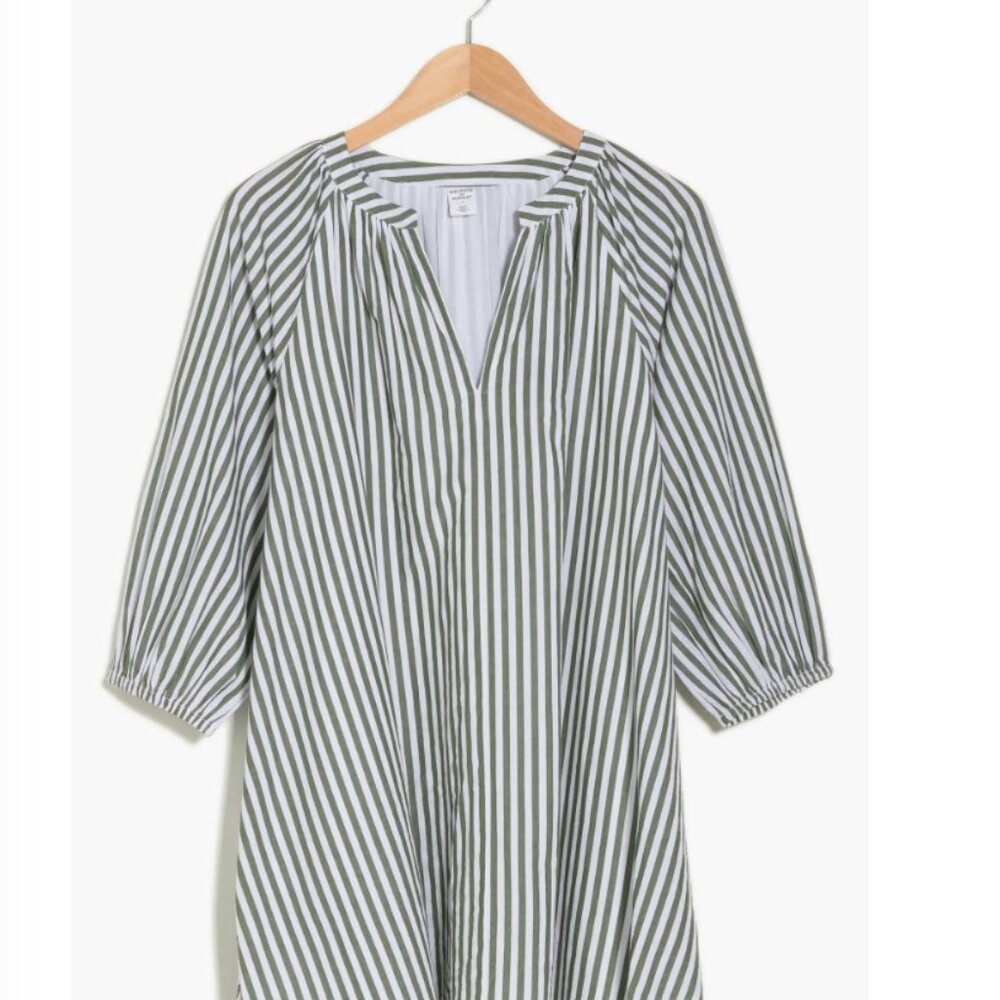 Melrose and Market Striped Cotton Poplin Mini Dress | Size XS - Picture 3 of 9